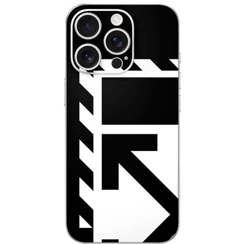 Black and White Geometric Shapes iPhone 16 Pro Skin